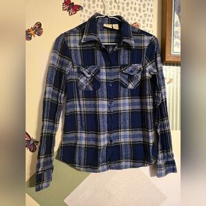Vintage Y2K | Blue Plaid Button Down